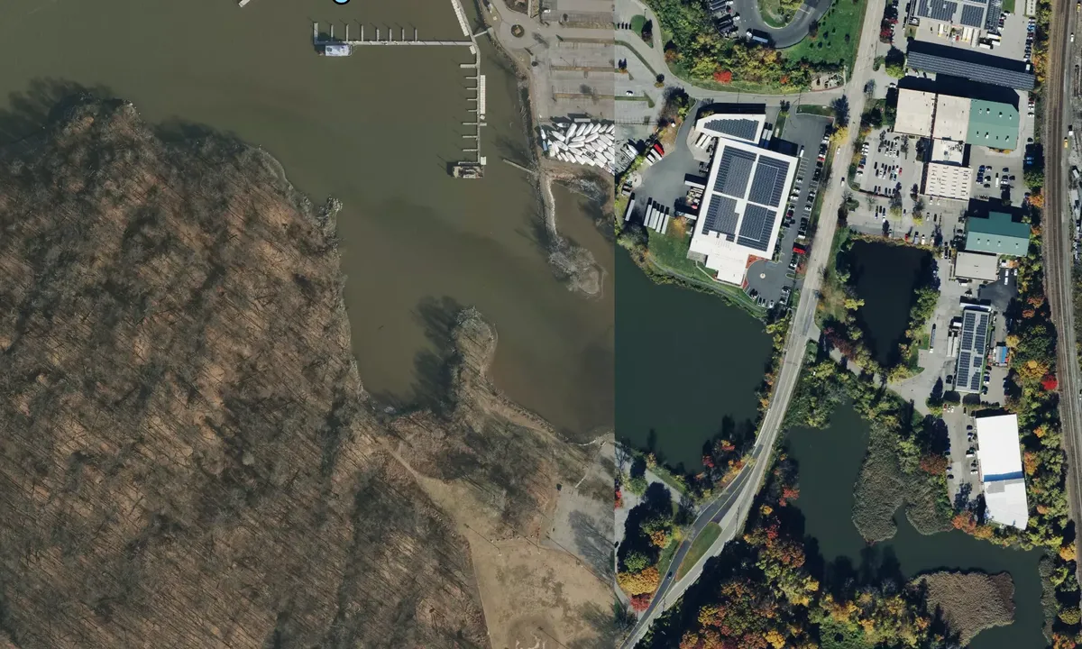 Satelite image of Lent's Cove