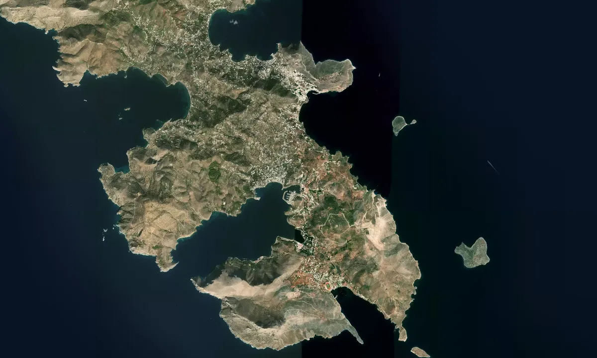 Flyfoto av Leros Evros Marina