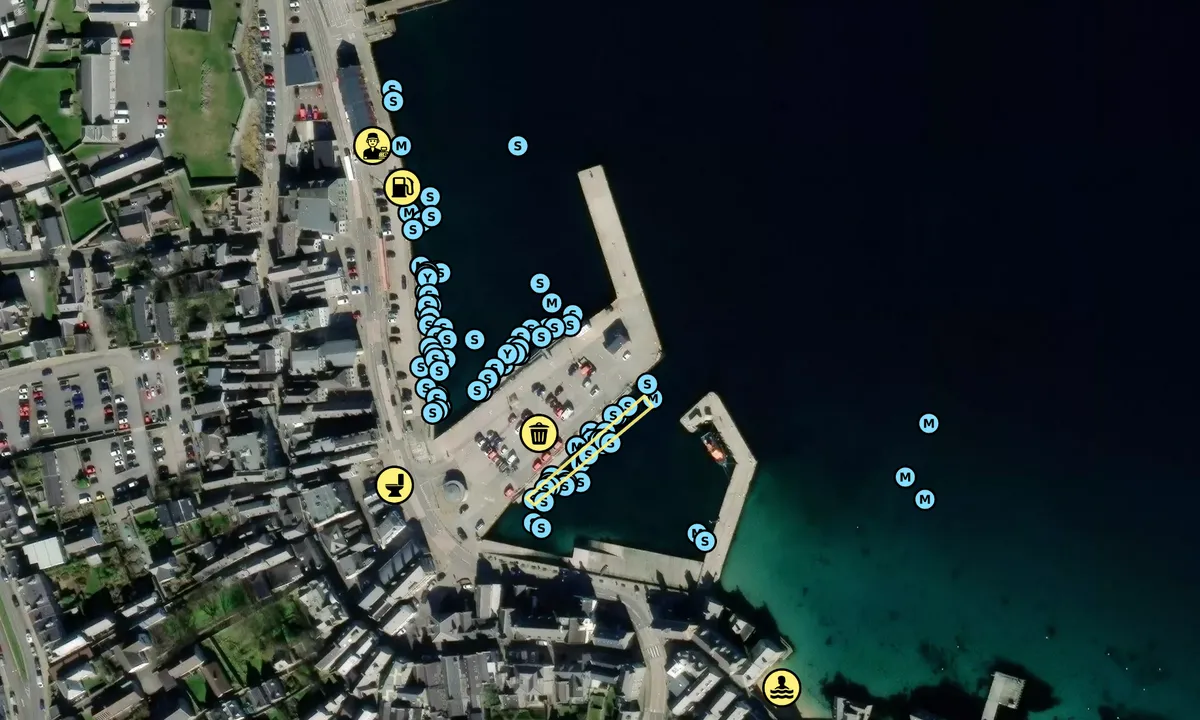 Satelite image of Lerwick