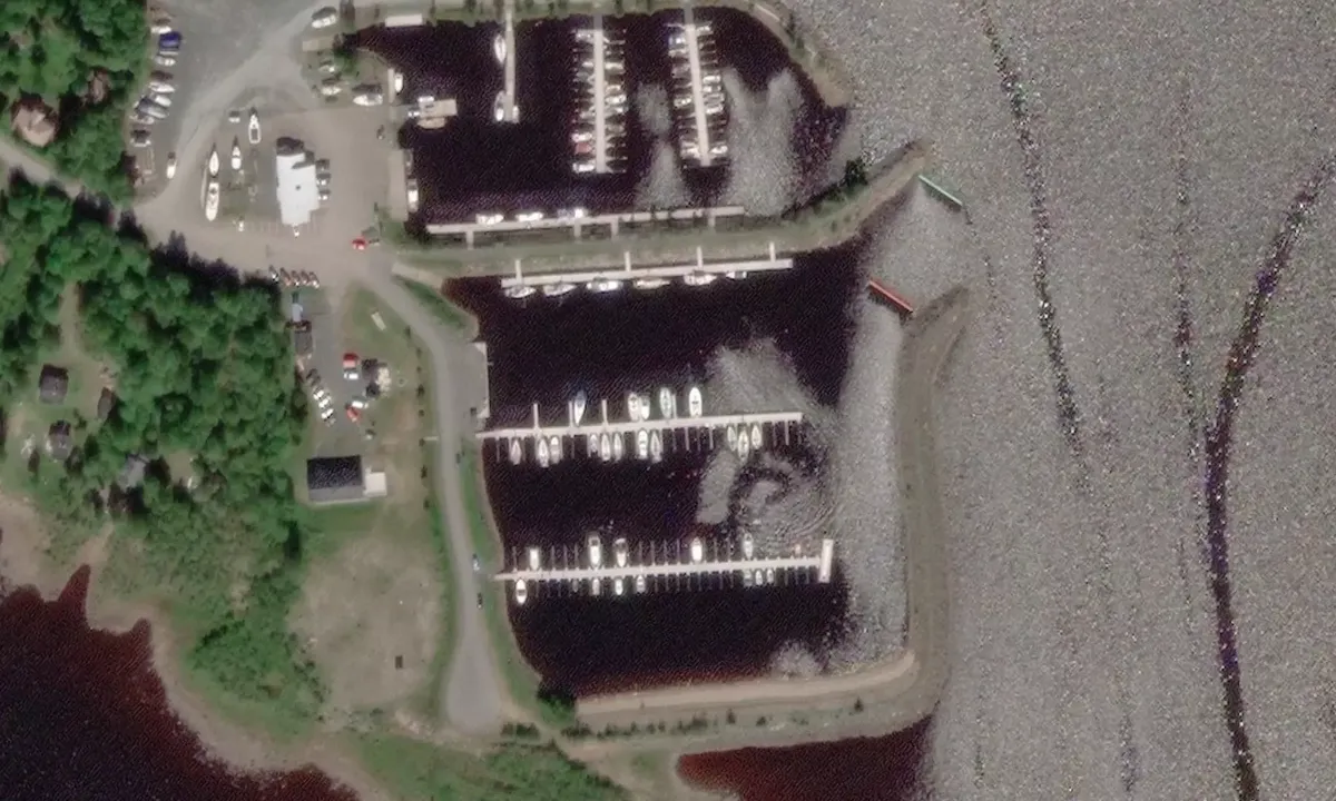 Satelite image of Leton venesatama