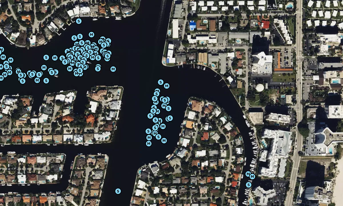 Satelite image of Lettuce Lake - Pompano Beach