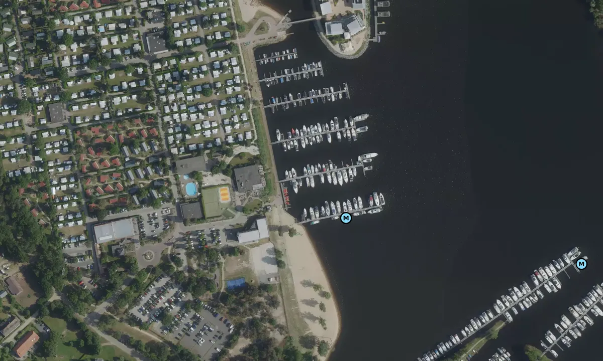 Satelite image of Leukermeer Marina and Campground