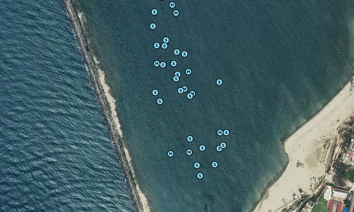 Satelite image of Lido del Faro