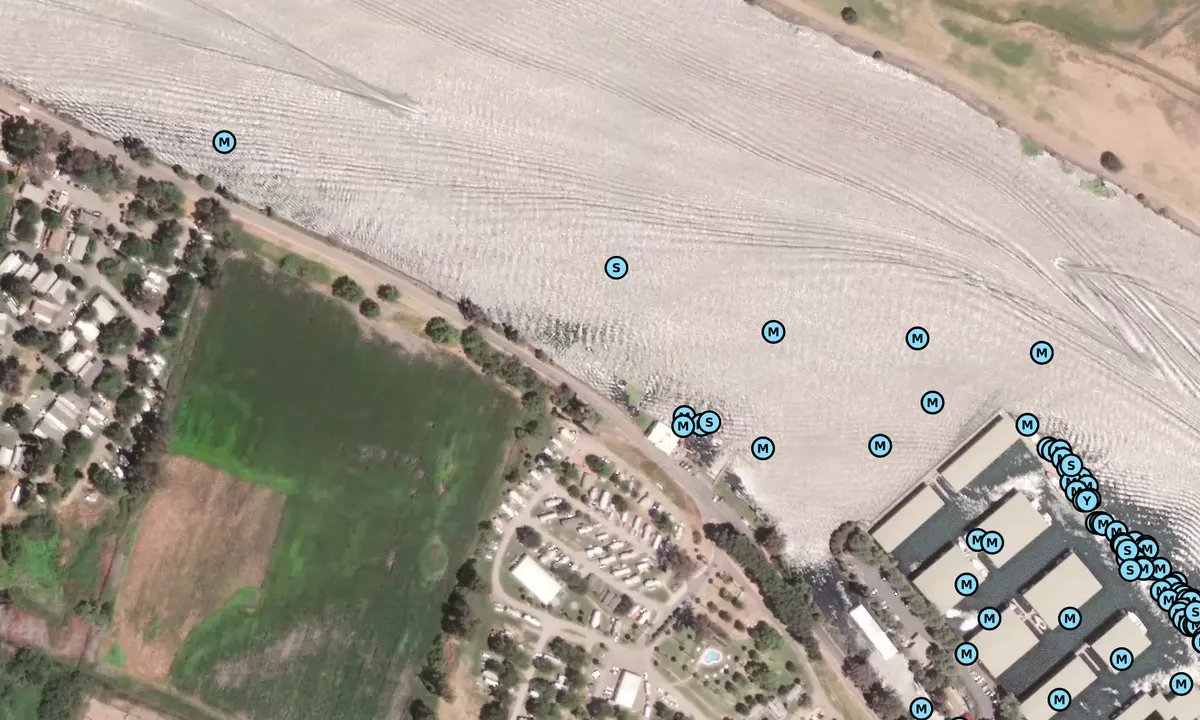 Satelite image of Lighthouse Marina - Isleton