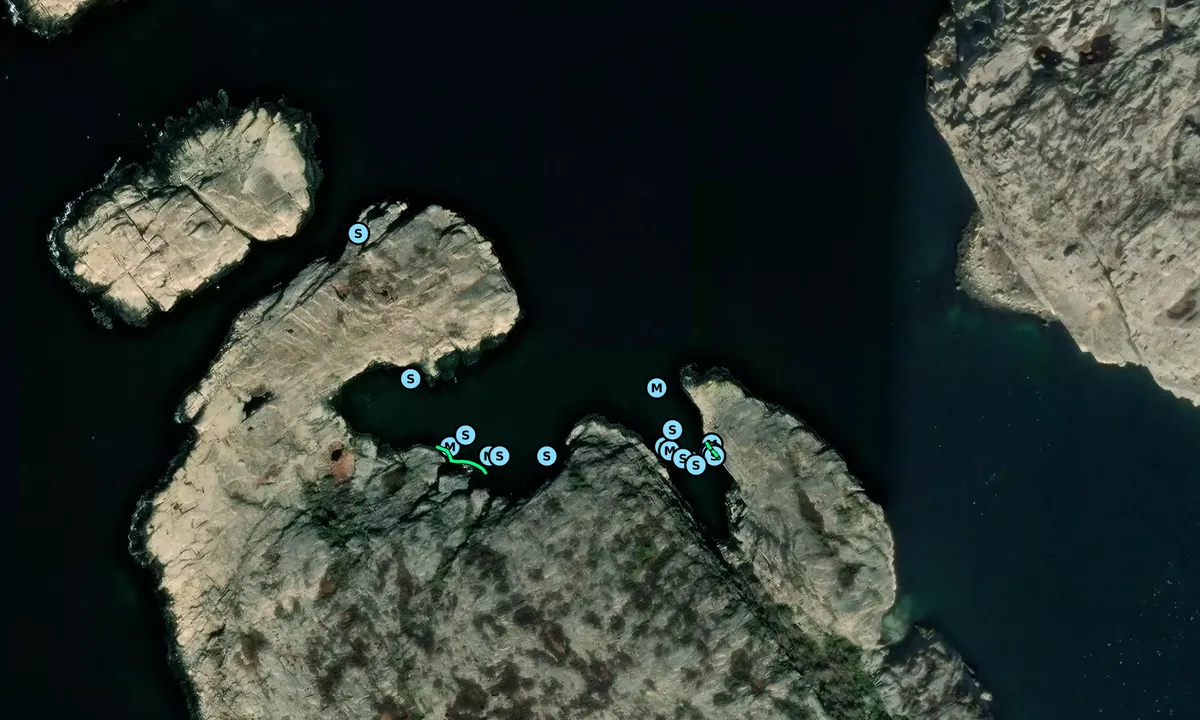 Satelite image of Lilla Hamburgö