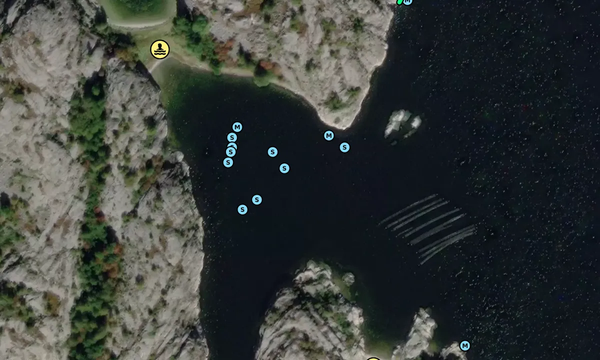 Satelite image of Lilla Havstensbukten