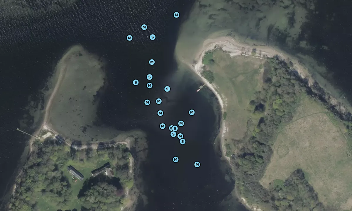 Satelite image of Lille Okseø/ Store Okseø