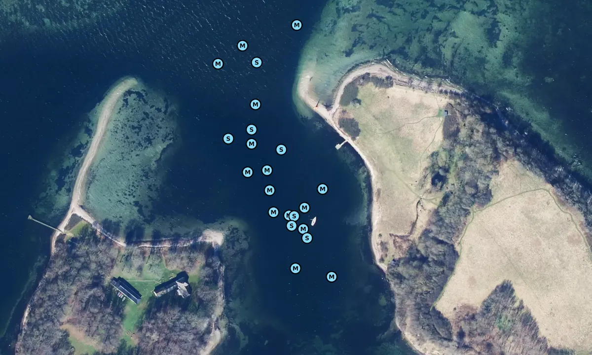 Satelite image of Lille Okseø/ Store Okseø
