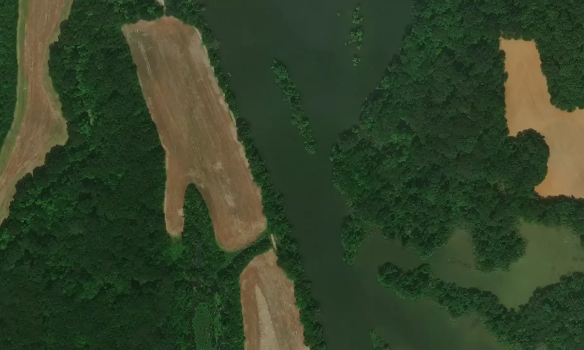 Satelite image of Limestone Creek