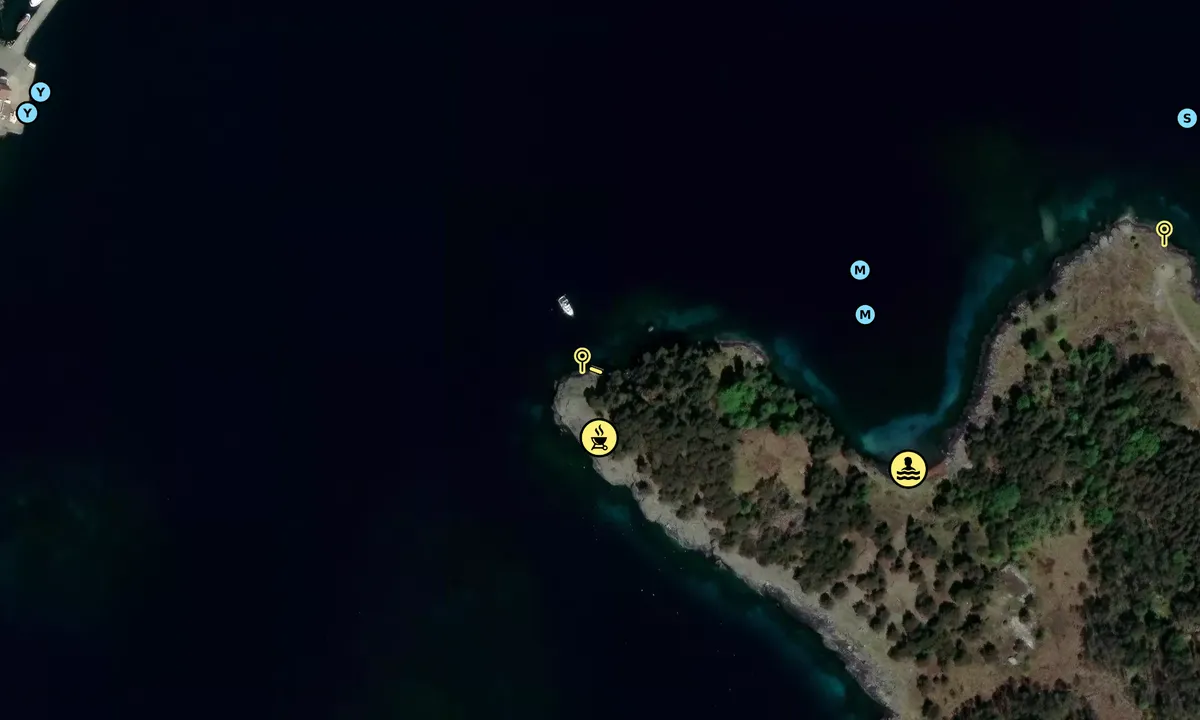Satelite image of Lineholmen vest