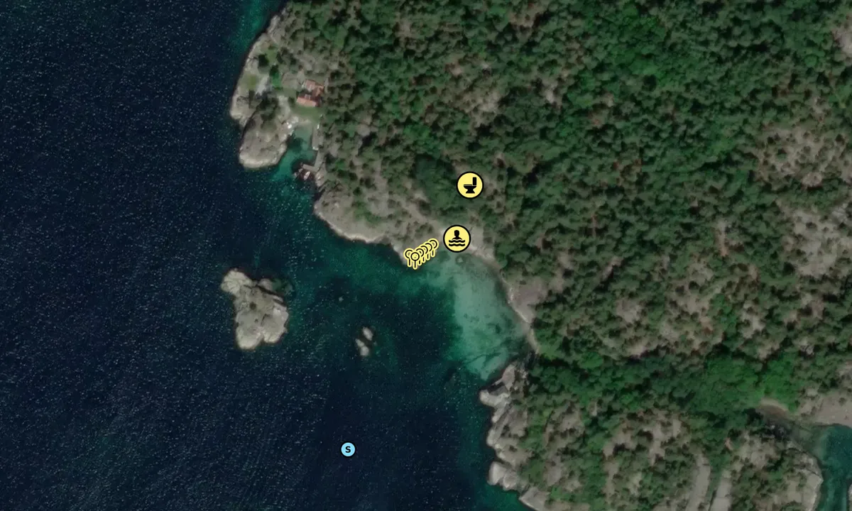 Satelite image of Lingestranda 