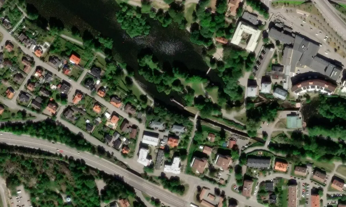 Satelite image of Linköping - Tannefors slussar