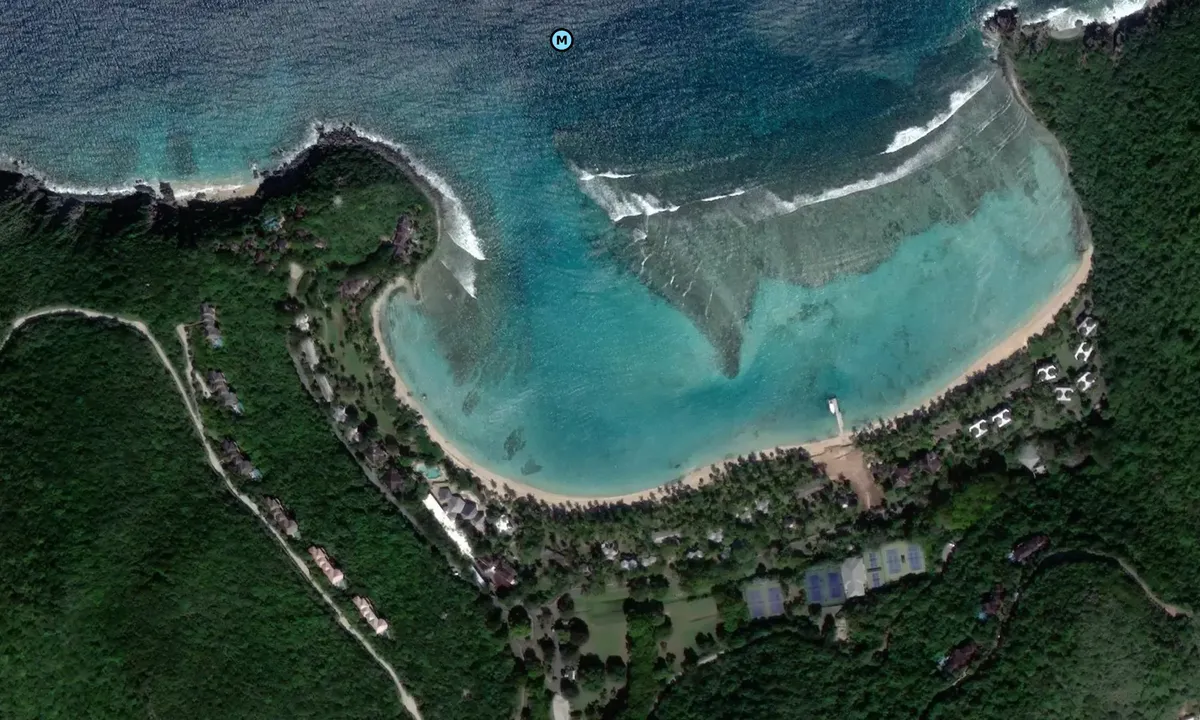 Satelite image of Little Dix Bay 1