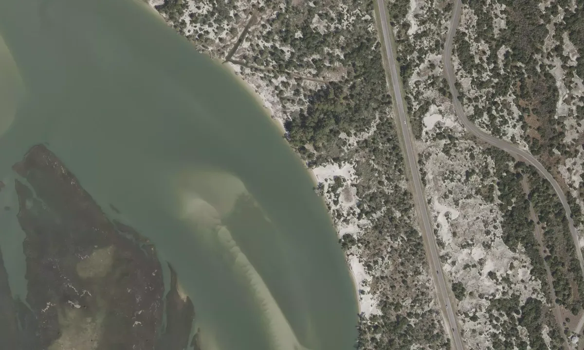 Satelite image of Little Talbot State Park