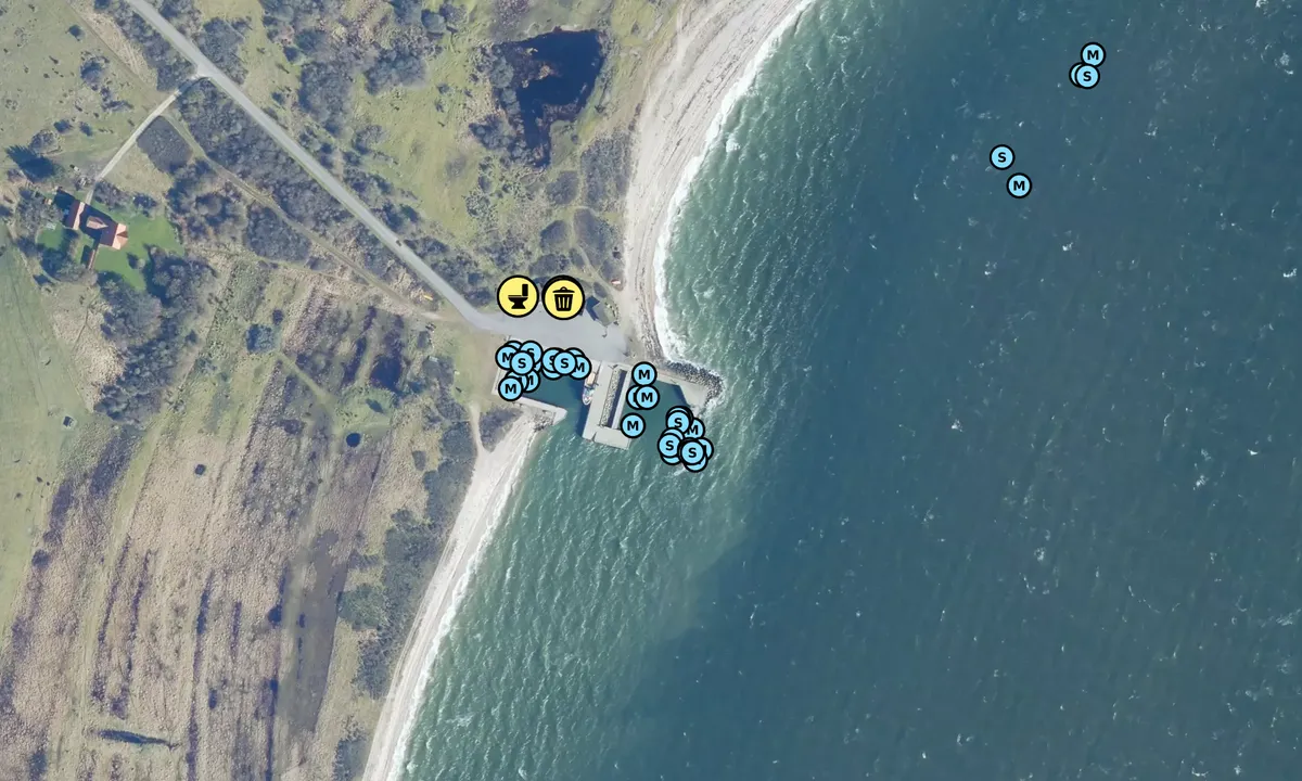 Satelite image of Livø Havn