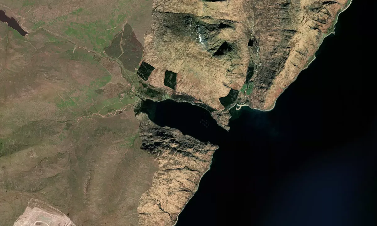 Flyfoto av Loch a'Choire