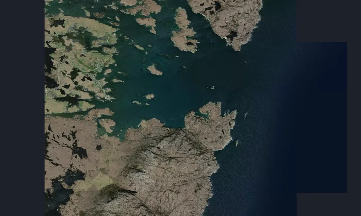 Flyfoto av Loch Maddy (mooring)