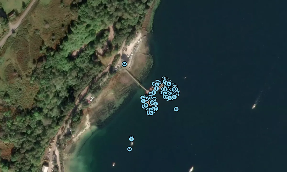 Satelite image of Lochaline Harbour