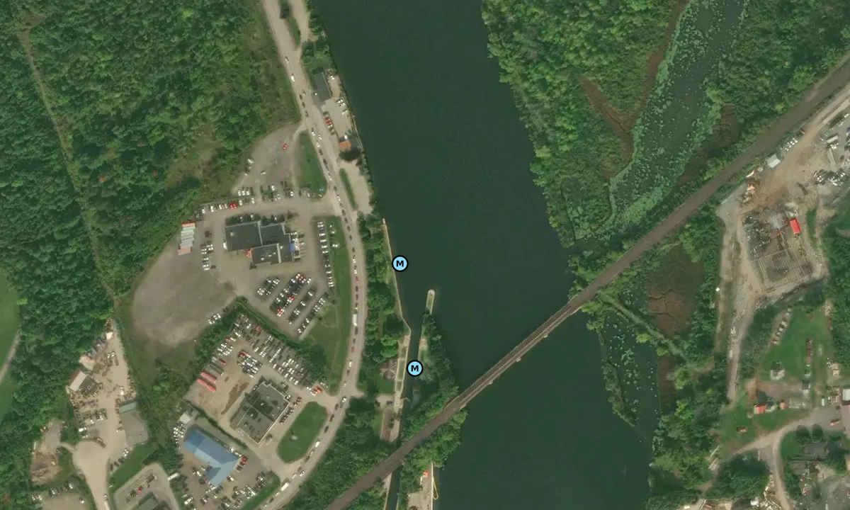 Satelite image of Lock 1 (Parks Canada)