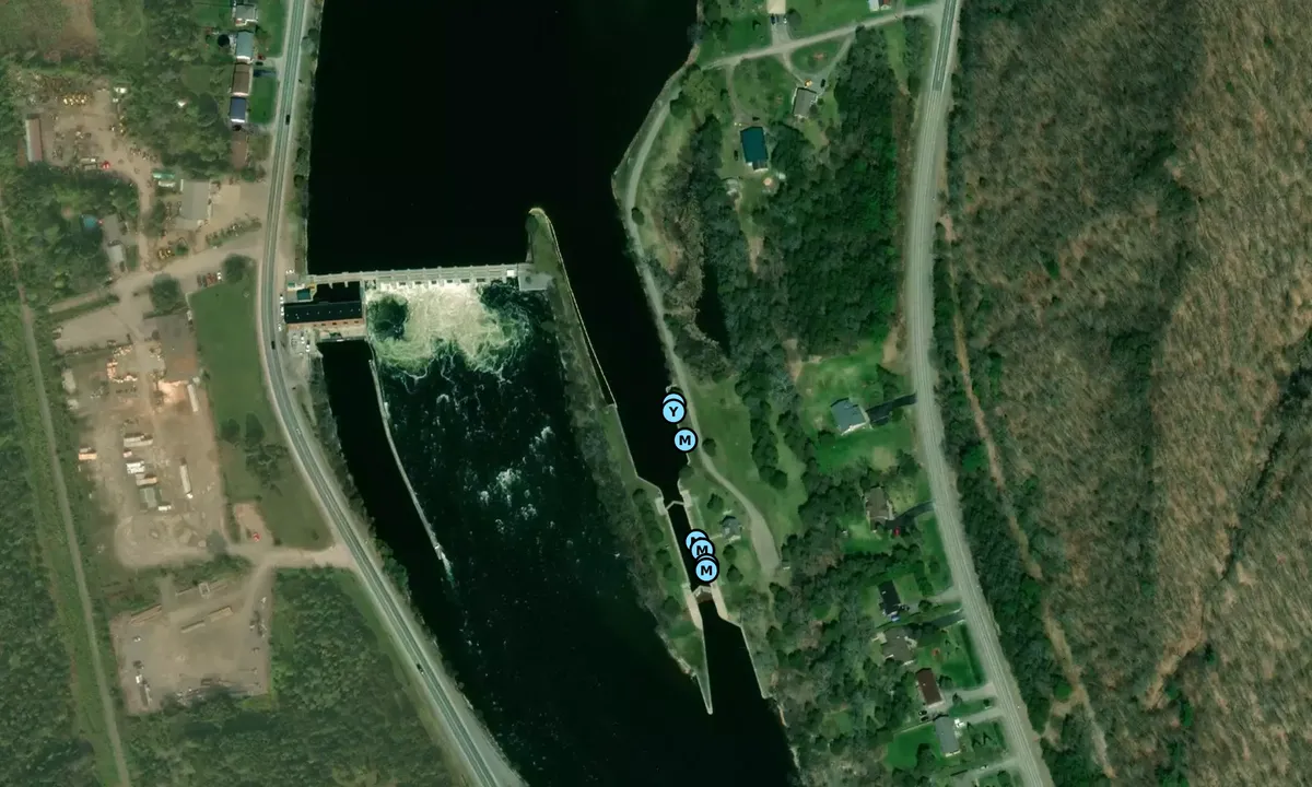 Satelite image of Lock 5 (Parks Canada)