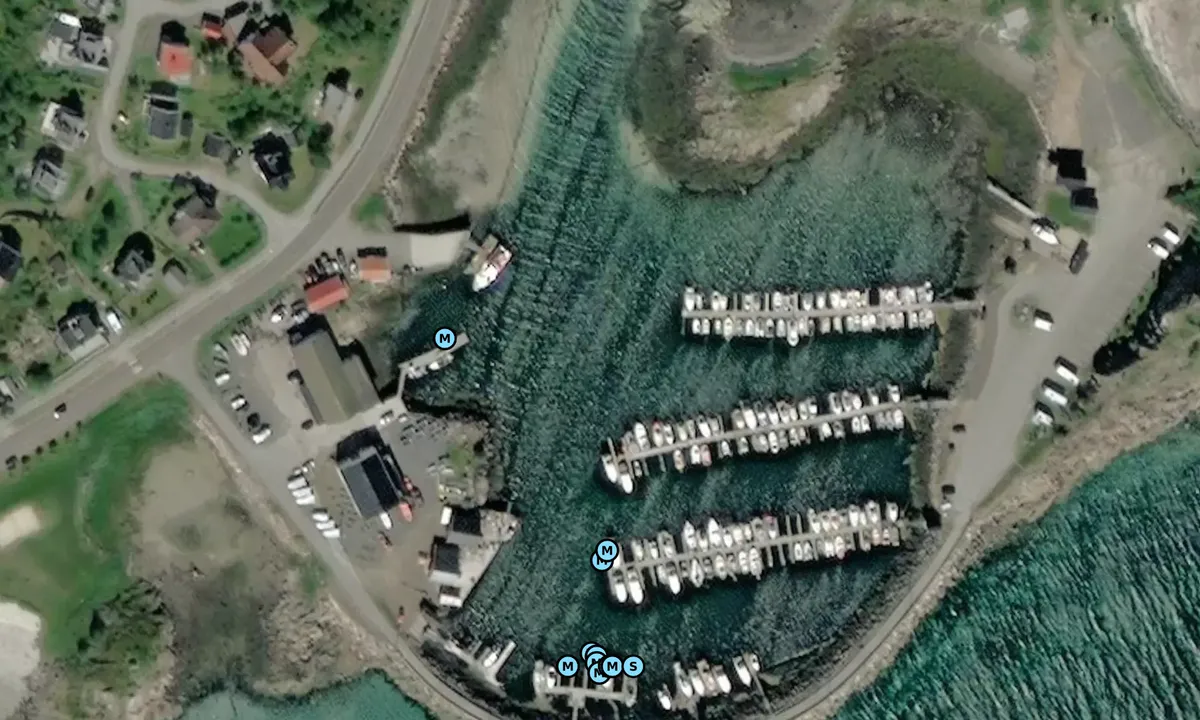 Satelite image of Lødingen - Indre havn