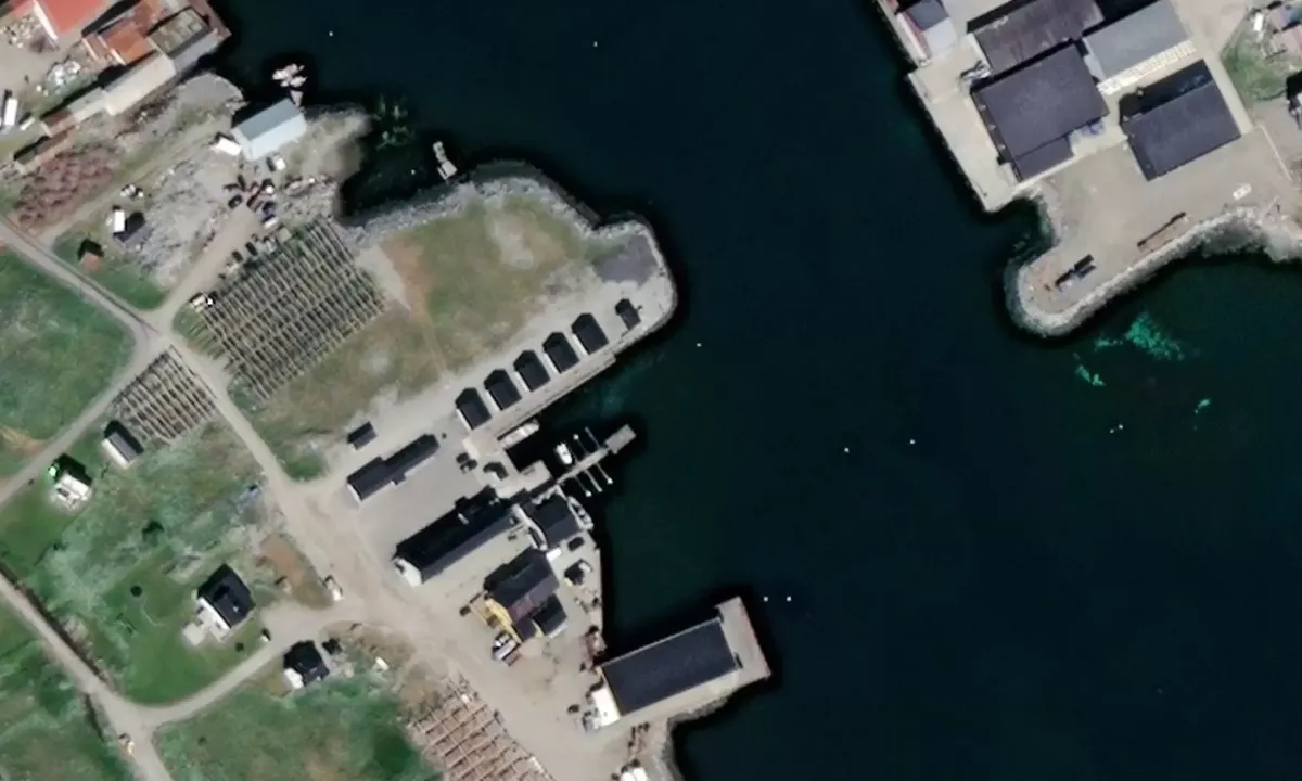 Satelite image of Lofoten og Værøy Bryggehotell