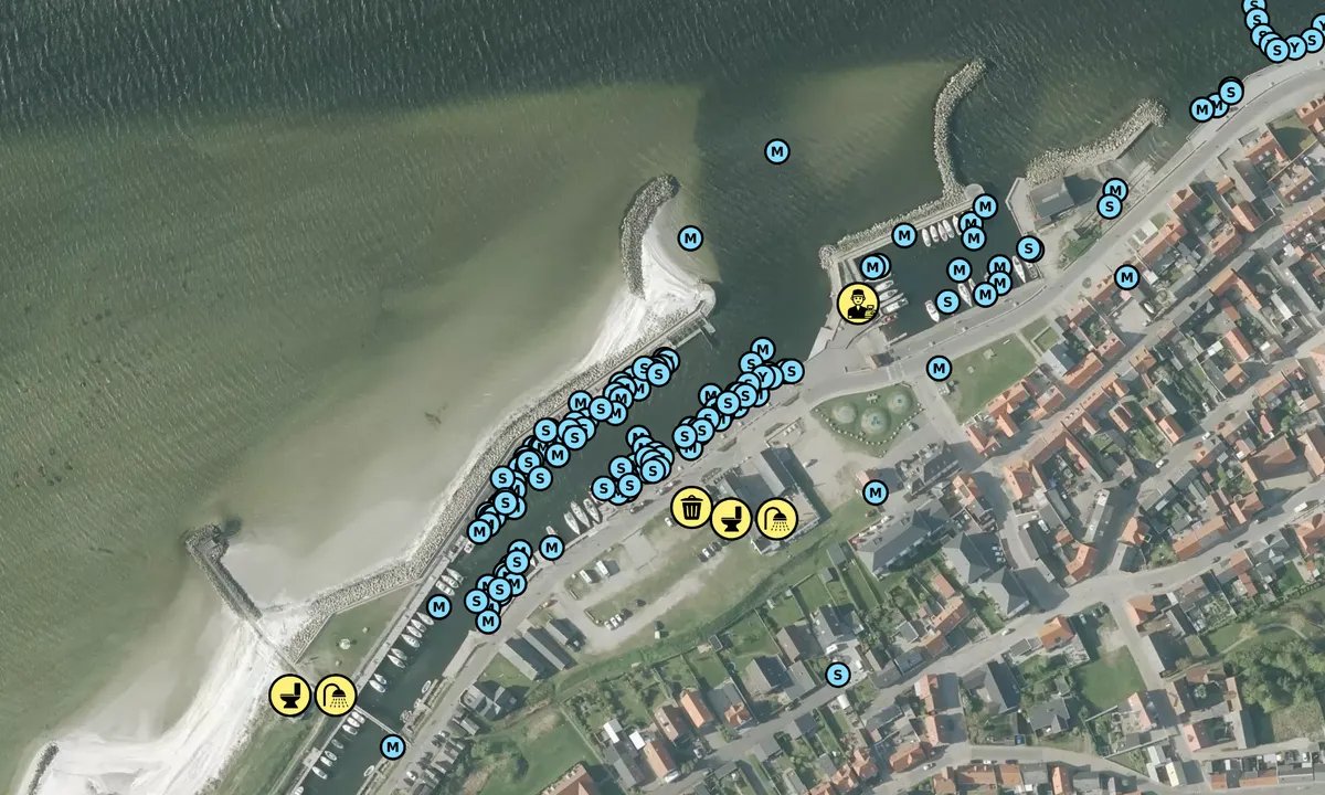 Satelite image of Løgstør Bådelaug