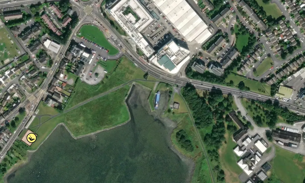 Satelite image of London Guilds harbour (across the road from the G 
