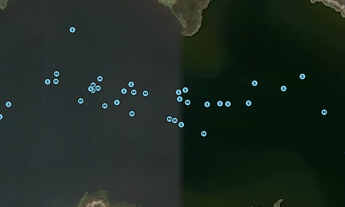 Satelite image of Long Creek Entrance