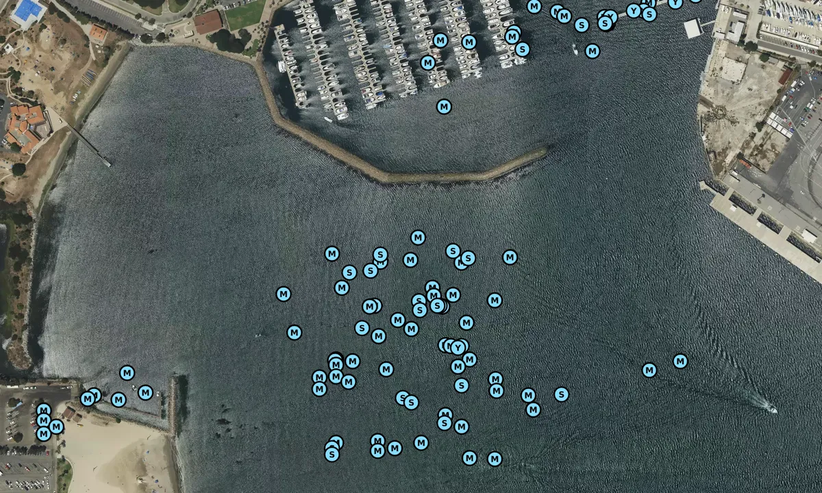 Satelite image of Los Angeles Harbor