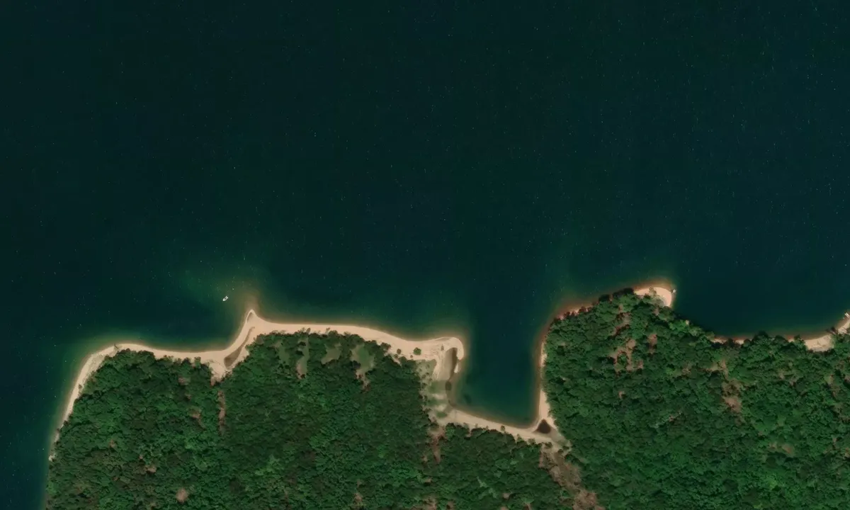 Satelite image of Lost Dog Beach