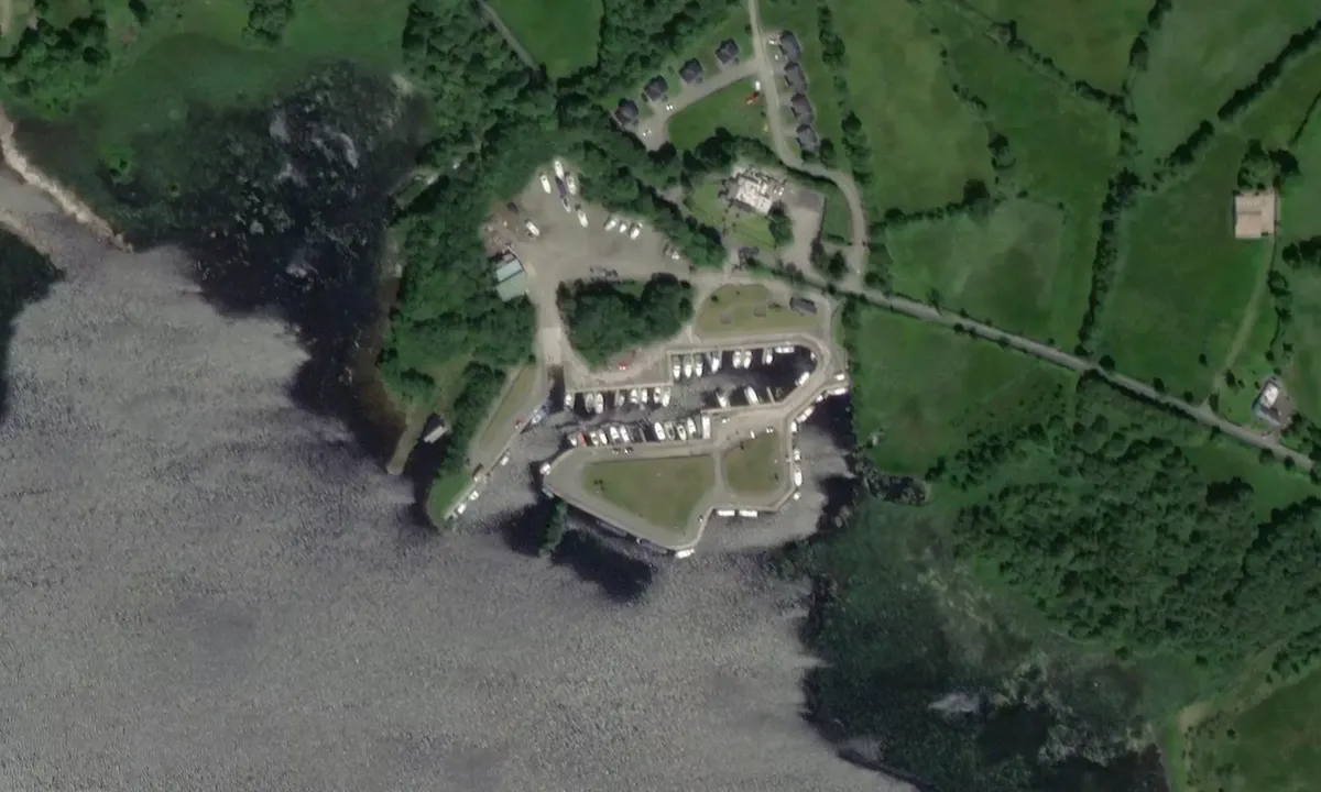 Flyfoto av Lough Key Marina