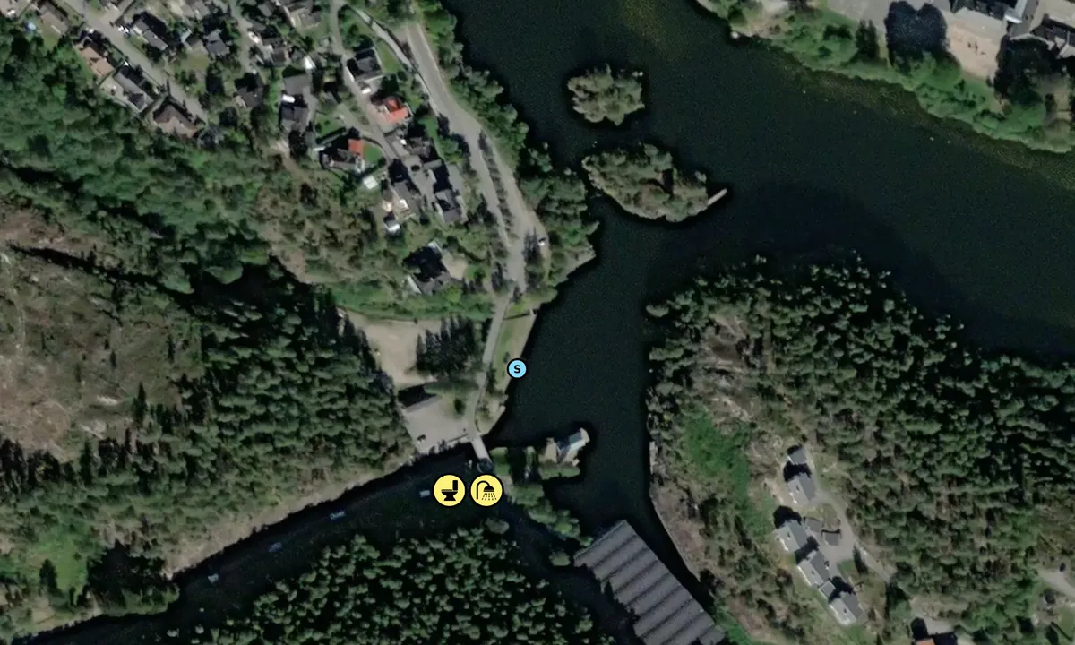 Satelite image of Løveid Sluser - Skotfoss