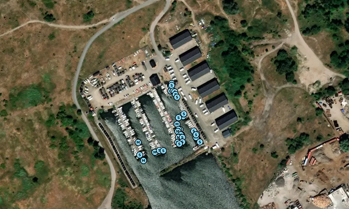 Satelite image of Lövstavikens Båtförening