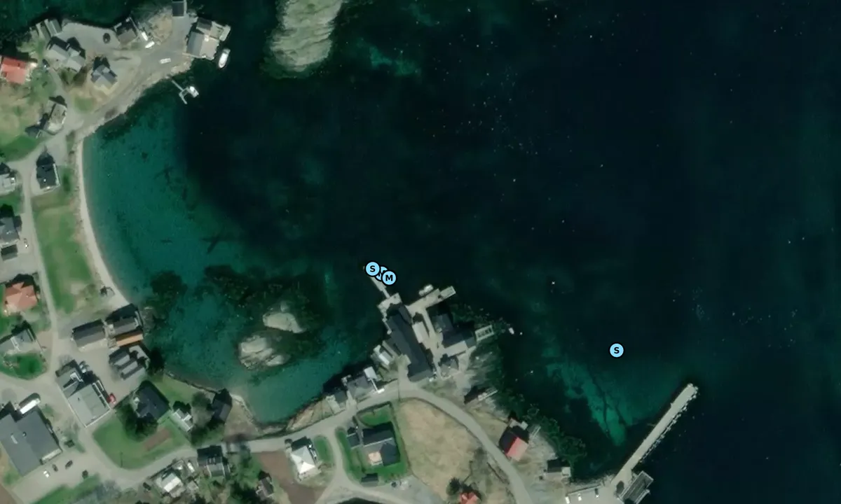 Satelite image of Lovund Gjestehavn