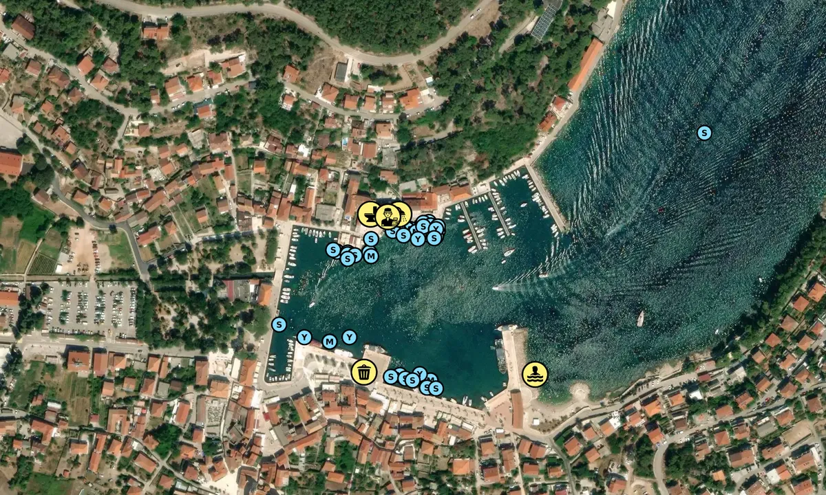 Satelite image of Luka Jelsa