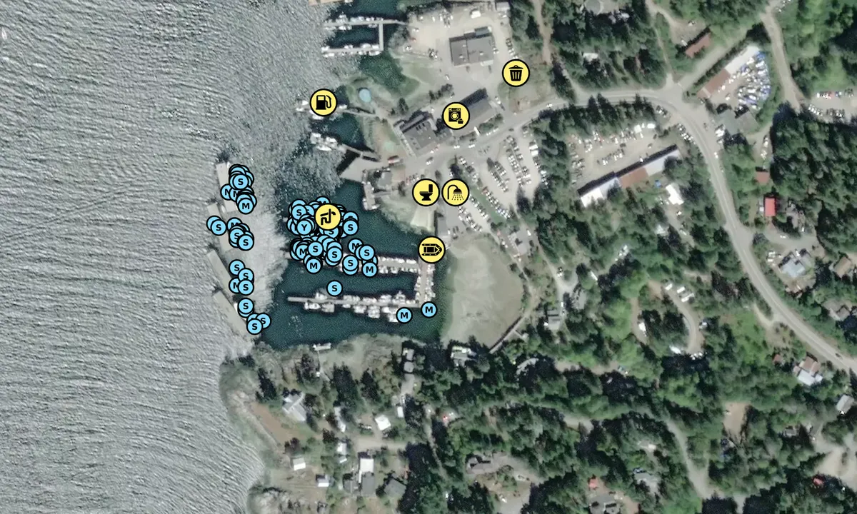Satelite image of Lund Small Craft Harbour