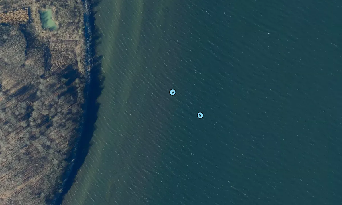 Satelite image of Lundeborg Fredskov bouy