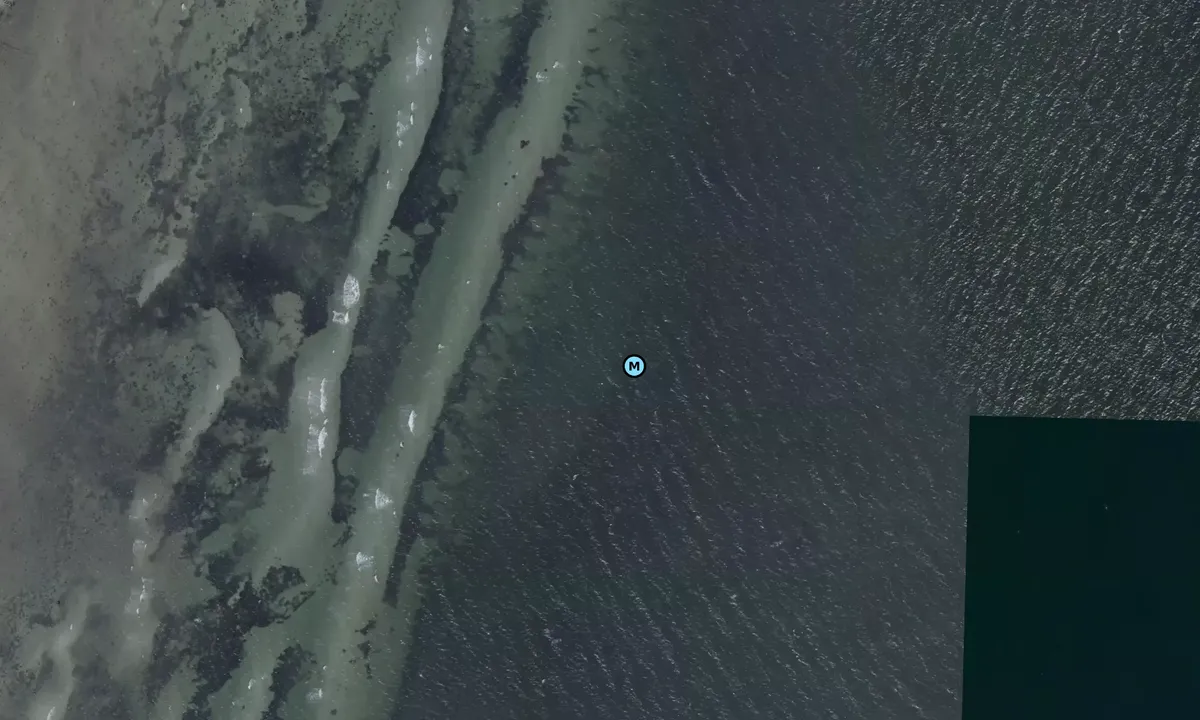 Satelite image of Lundeborg Kirke bouy