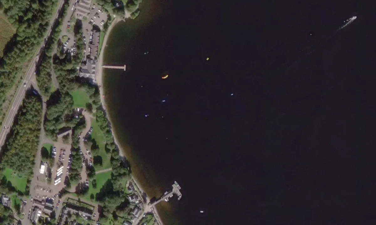 Flyfoto av Luss
