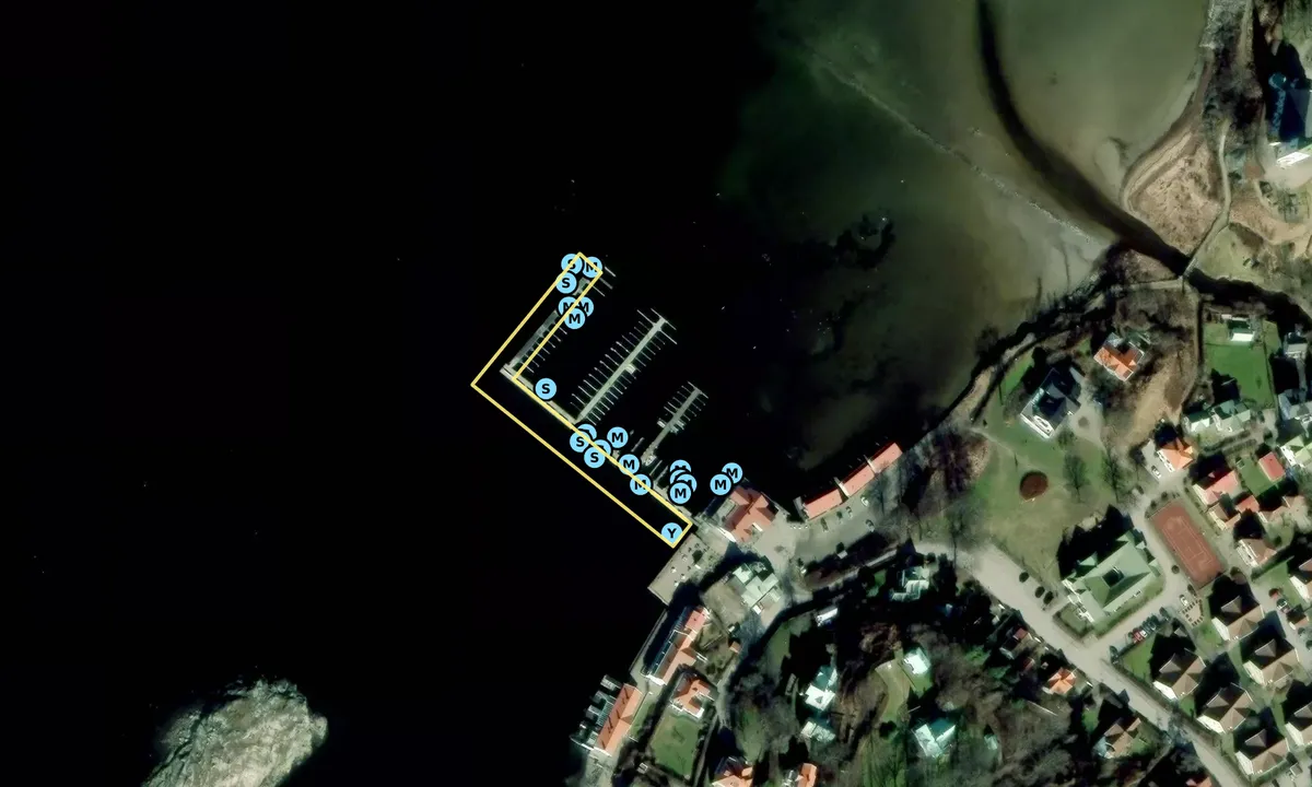 Satelite image of Lyckorna Brygga