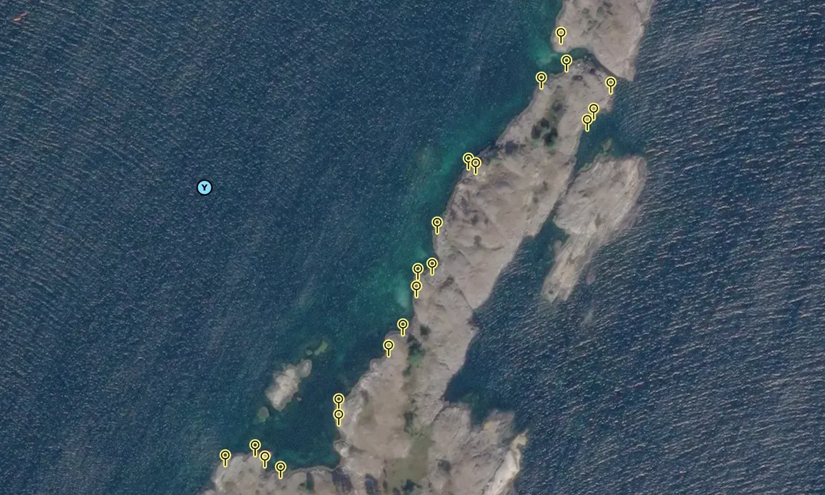 Satelite image of Lyngholmen - Lillesand