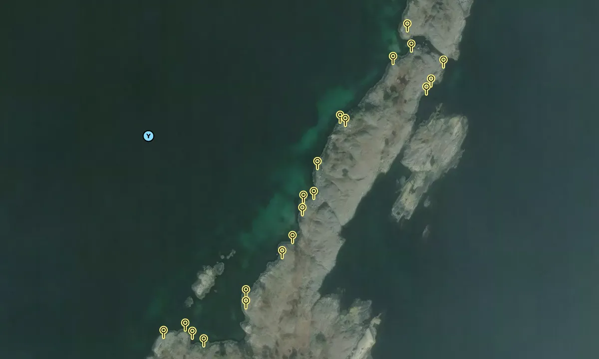 Satelite image of Lyngholmen - Lillesand