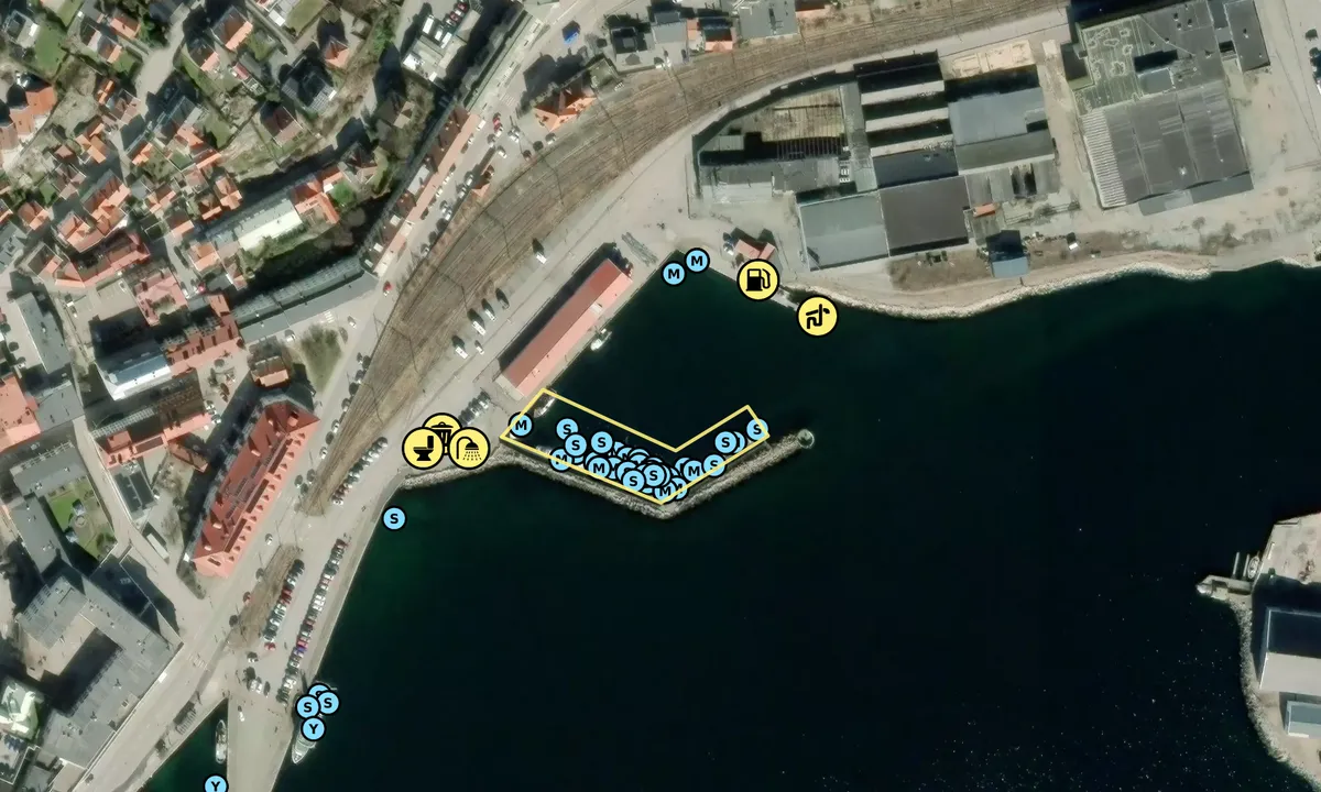 Satelite image of Lysekil - Fiskehamnens gästhamn