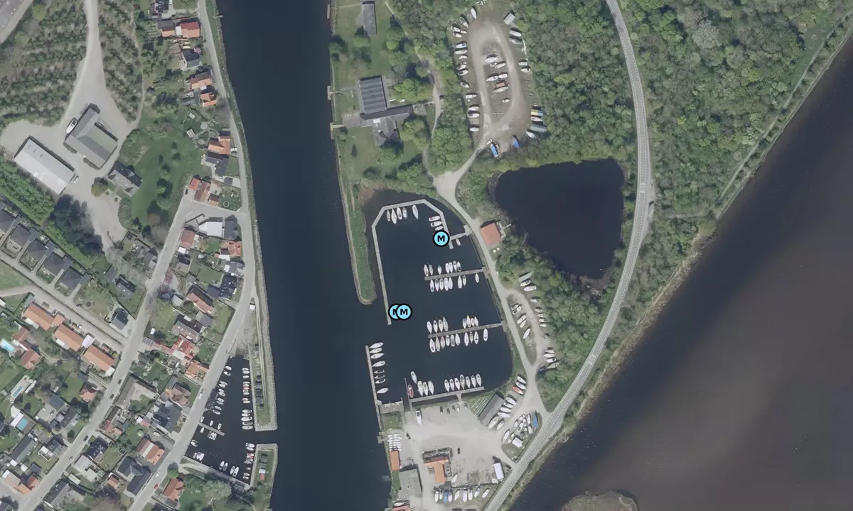 Satelite image of Lystbådehavnen Stige Ø
