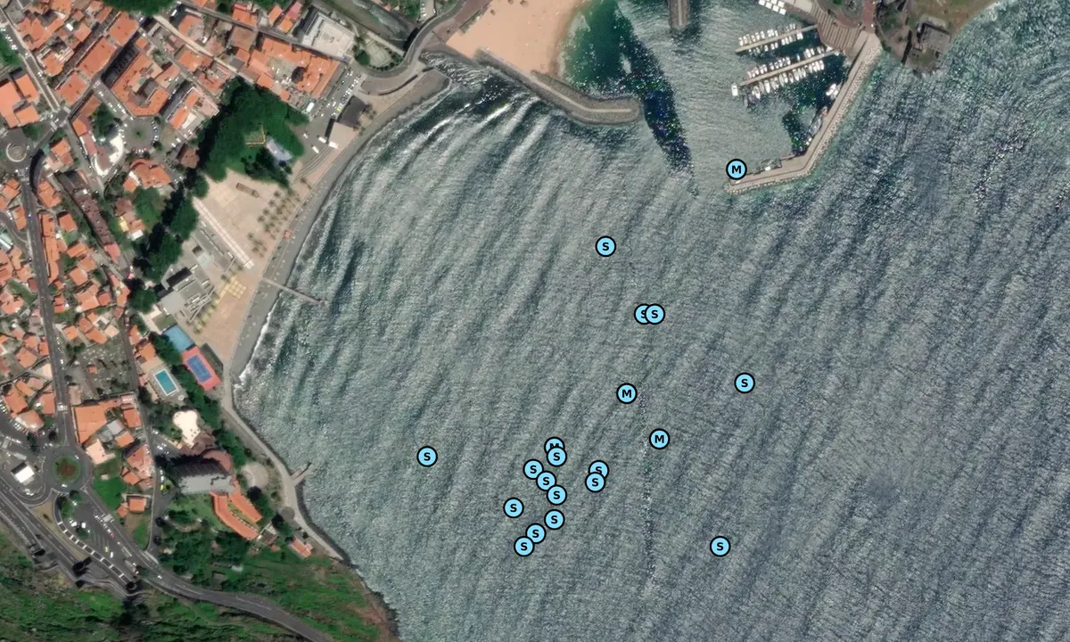 Satelite image of Machico Bay
