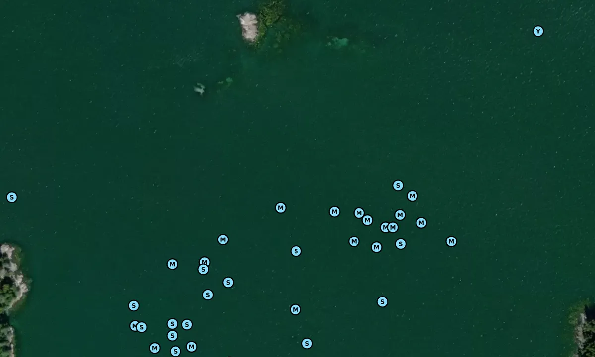Satelite image of Mackarel Cove - Middle