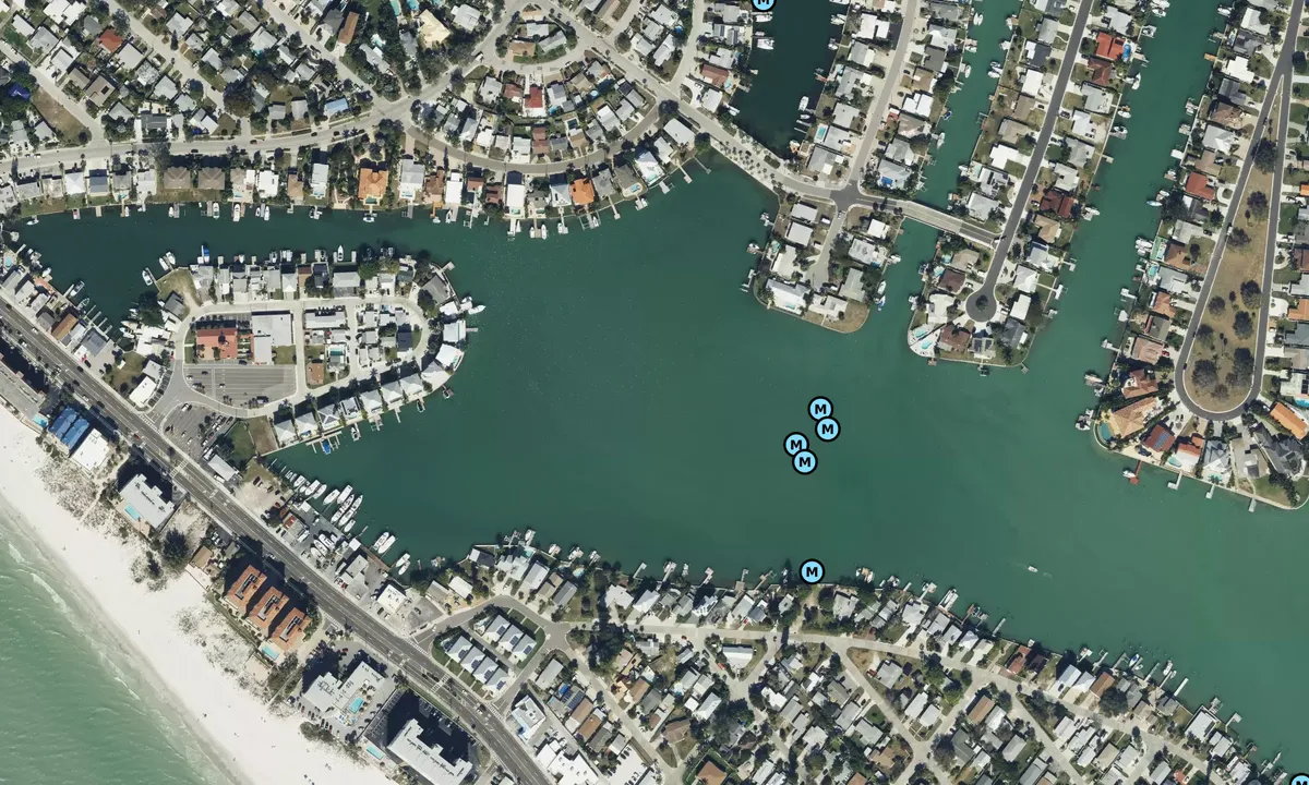 Satelite image of Madeira Beach