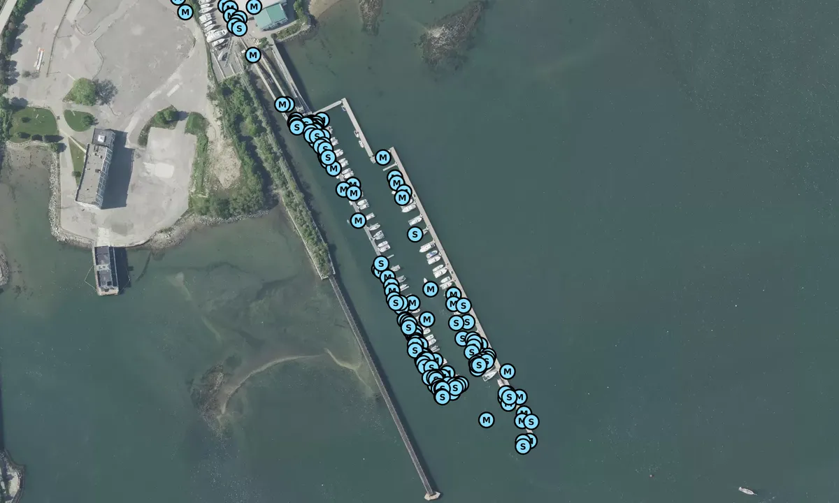 Satelite image of Maine Yacht Center - Portland
