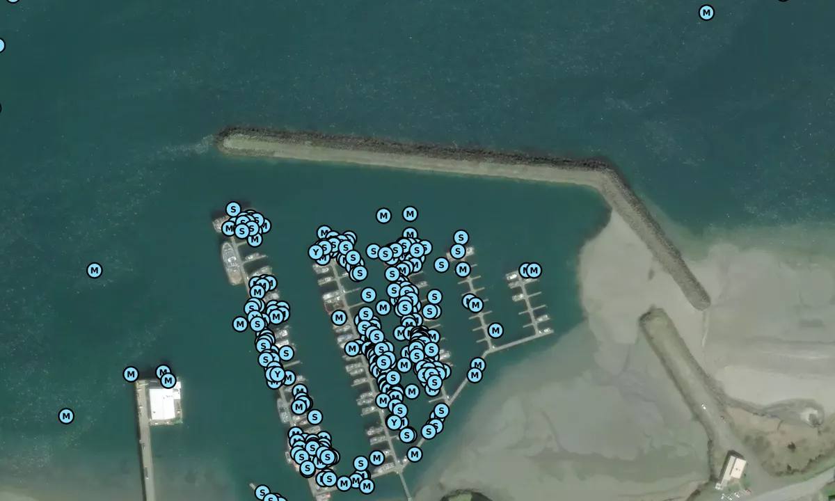 Satelite image of Makah Marina